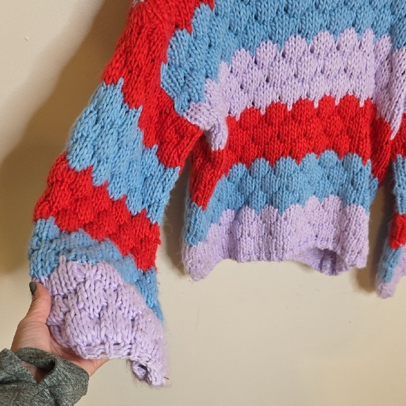 Forever 21 Multicolor chunky Size Medium Knit Sweater - Picture 3 of 4